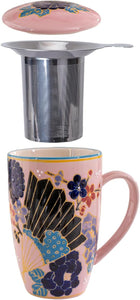 Ceramic Tea Mug with Infuser - Festival Fan
