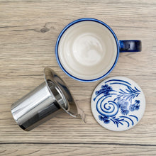 Load image into Gallery viewer, Ceramic Tea Mug with Infuser - Koi Fish