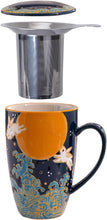 Load image into Gallery viewer, Ceramic Tea Mug with Infuser - Moon Rabbit