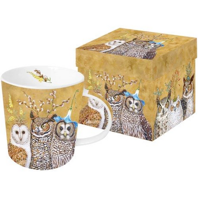 Owl Family Mug with Decorative Box