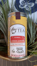 Load image into Gallery viewer, Lemon Ginger Herbal Tea - Pyramid Tea Sachets