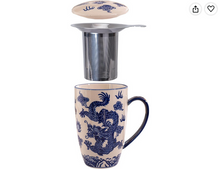 Load image into Gallery viewer, Ceramic Tea Mug with Infuser - Dragon