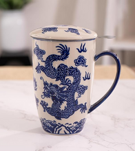 Load image into Gallery viewer, Ceramic Tea Mug with Infuser - Dragon