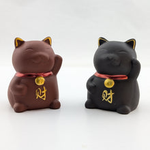 Load image into Gallery viewer, Lucky Cat Tea Pet (Black)