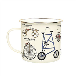 Bicycle Enamel Mug