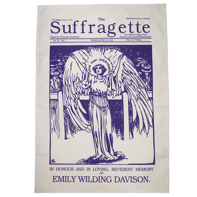 Emily Davison Suffragette Tea Towel
