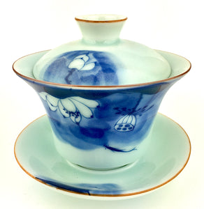 Blue Lotus Gaiwan for Kung Fu Tea