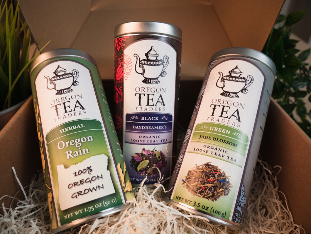 Green Herbal Tea Kit, Loose Leaf Organic Teas